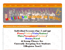 Tablet Screenshot of musiclandschool.com